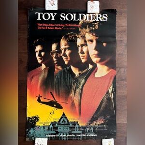 Toy Soldiers Original 1991 Single Sided 27x40 Movie Poster Sean Astin Rare Color